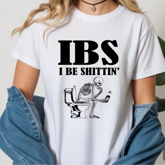 Funny IBS Humor T-Shirt - Picture 2 of 2